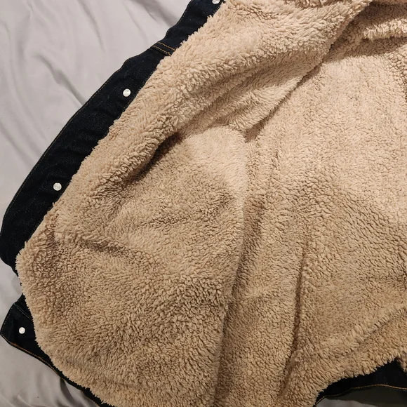 Men's XXL Wrangler Sherpa Denim Jean Jacket - Picture 6 of 10